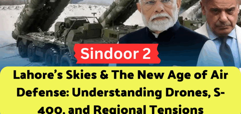 Lahore's Skies & The New Age of Air Defense: Understanding Drones, S-400, and Regional Tensions
